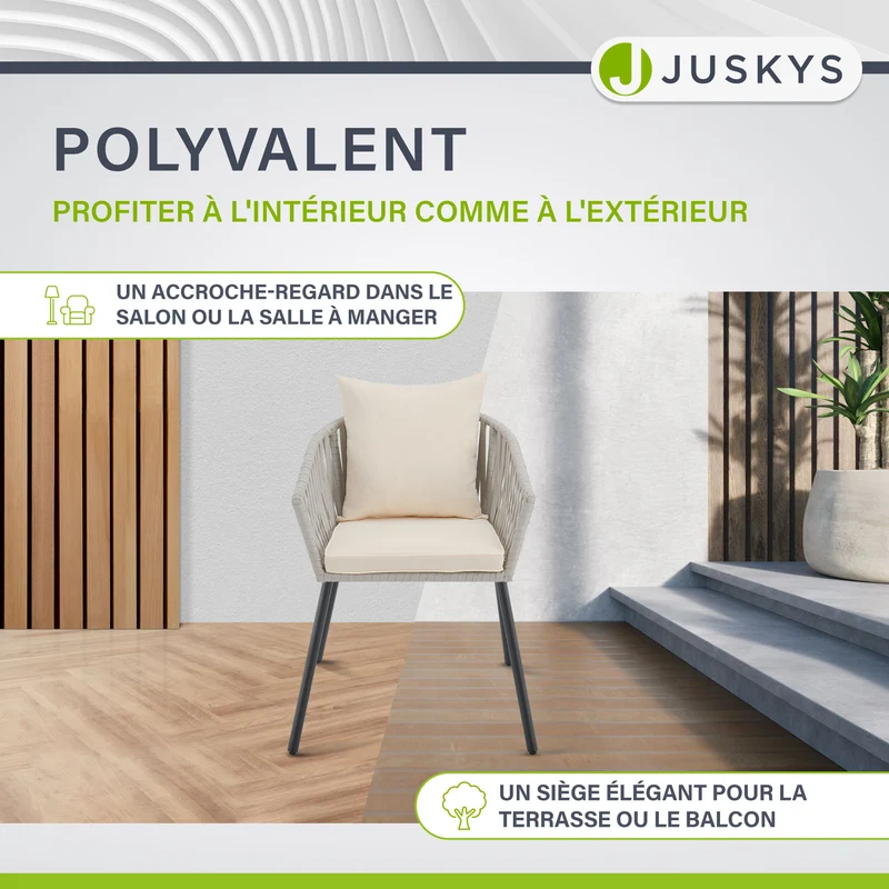 Lot de 2 chaises Rope