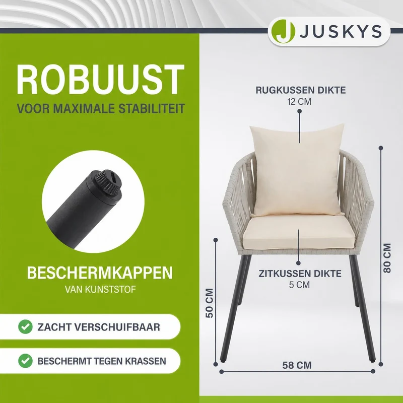 Lot de 2 chaises Rope