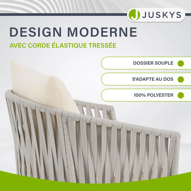 Lot de 2 chaises Rope