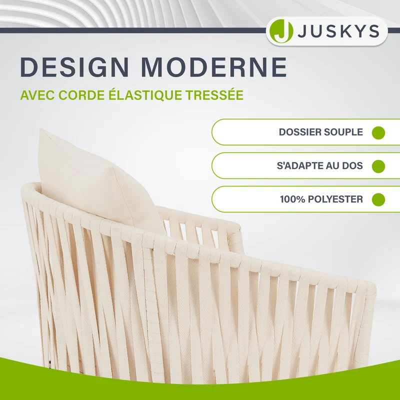 Lot de 2 chaises Rope
