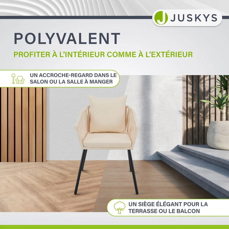 Lot de 2 chaises Rope