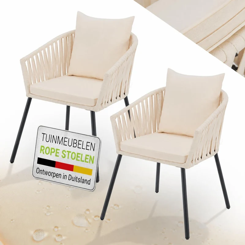 Lot de 2 chaises Rope