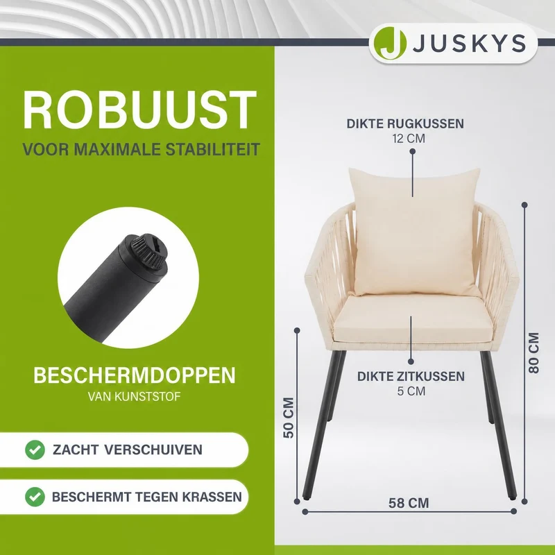 Lot de 2 chaises Rope