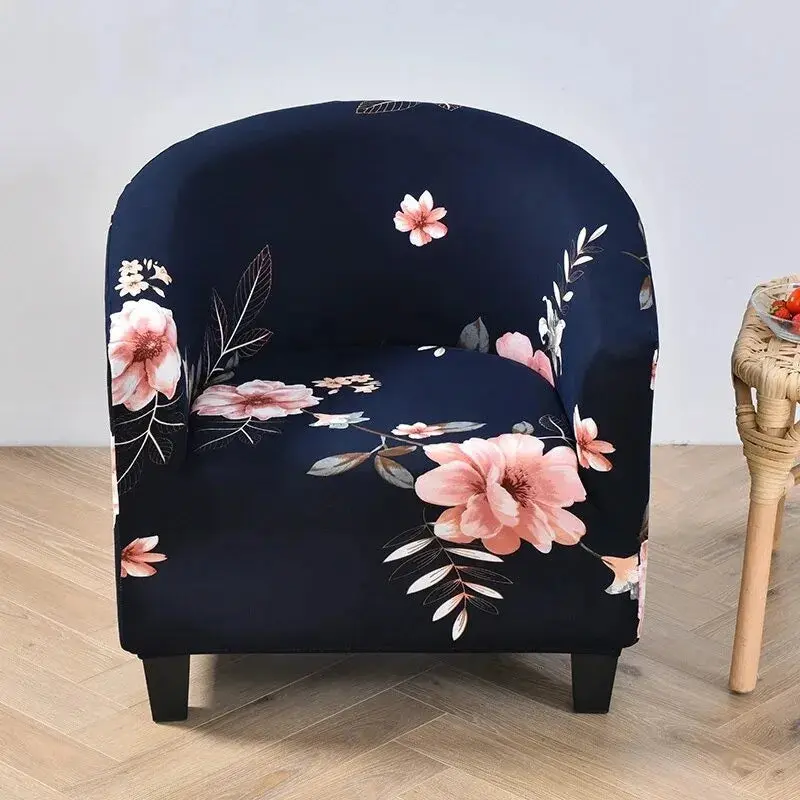 Housse fauteuil club floral SOLVIA