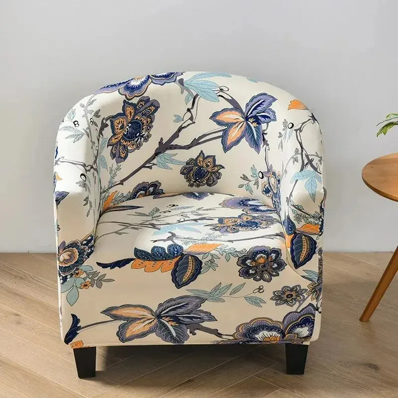 Housse fauteuil club floral SOLVIA