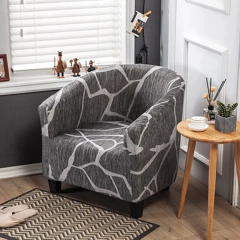 Housse fauteuil club floral SOLVIA