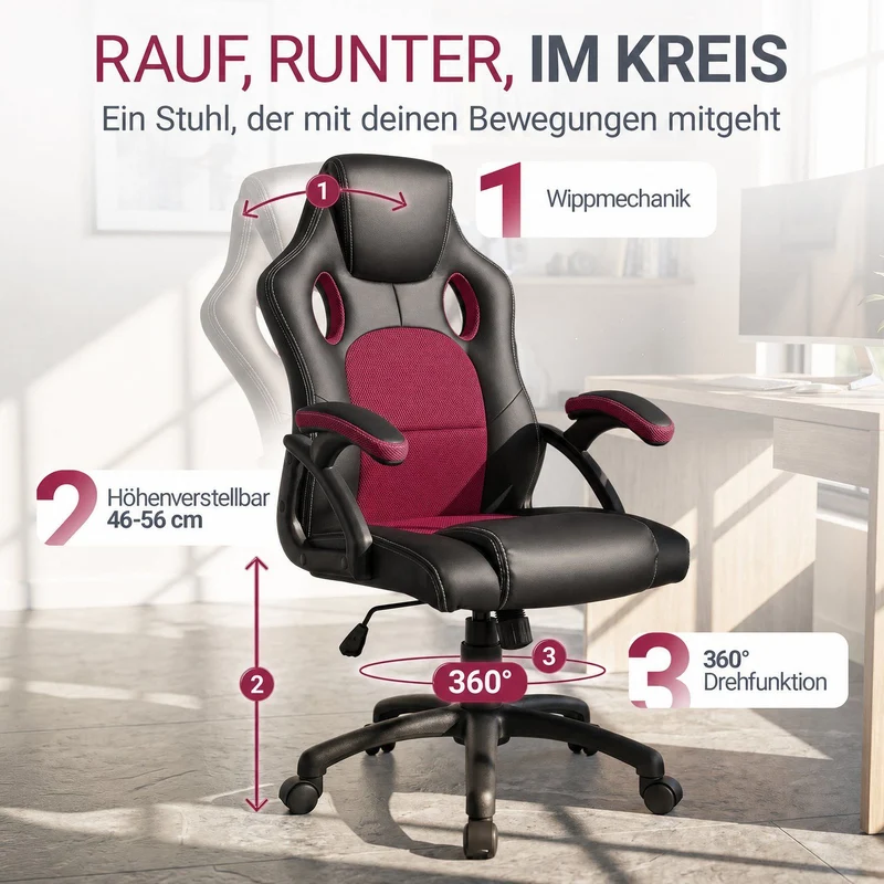 Chaise de bureau Racing Montreal