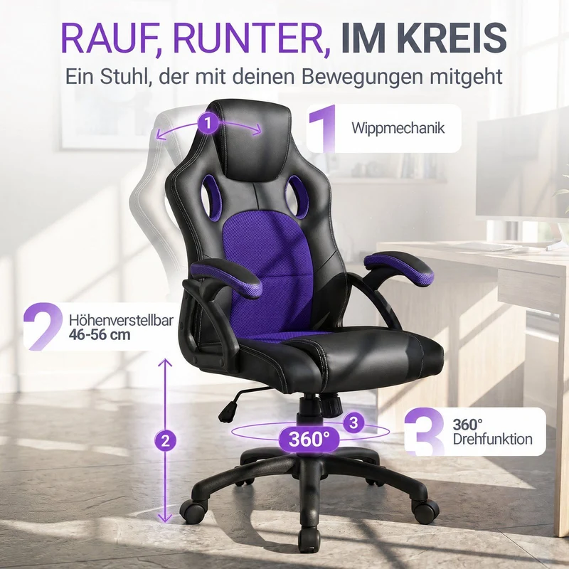 Chaise de bureau Racing Montreal