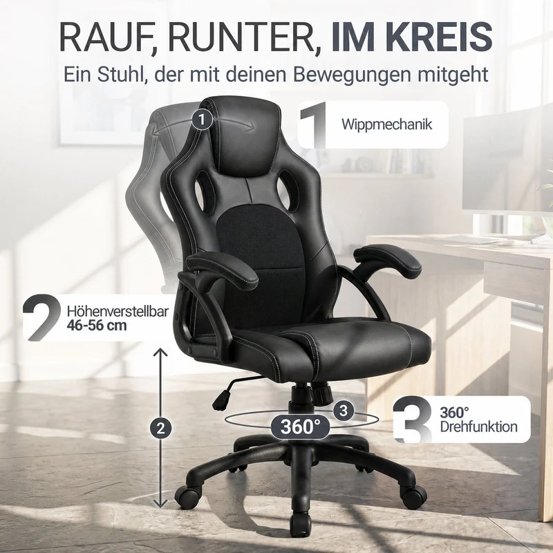 Chaise de bureau Racing Montreal
