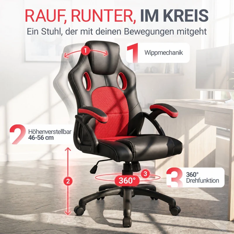 Chaise de bureau Racing Montreal