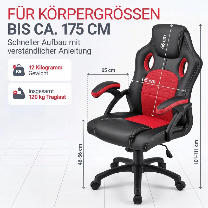 Chaise de bureau Racing Montreal