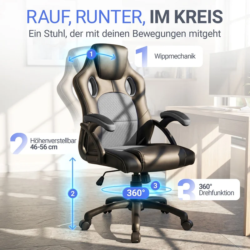 Chaise de bureau Racing Montreal
