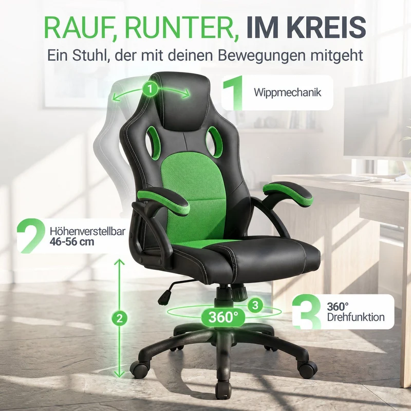 Chaise de bureau Racing Montreal