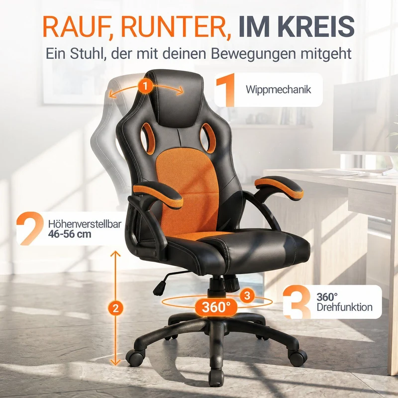 Chaise de bureau Racing Montreal