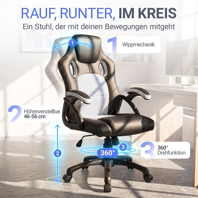Chaise de bureau Racing Montreal