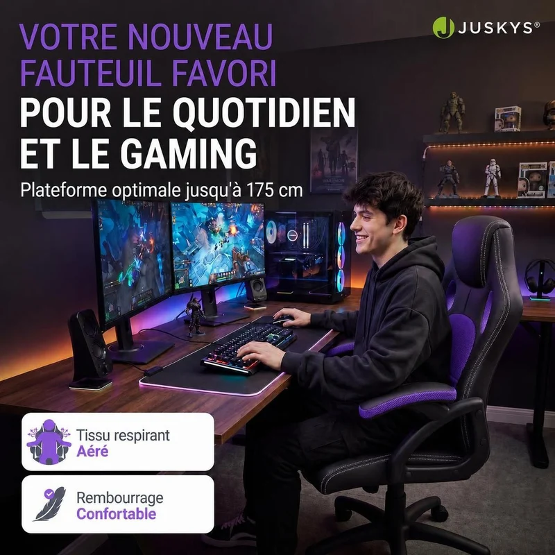 Chaise de bureau Racing Montreal
