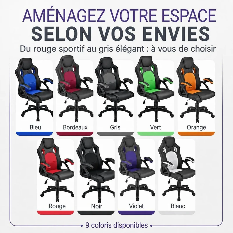 Chaise de bureau Racing Montreal