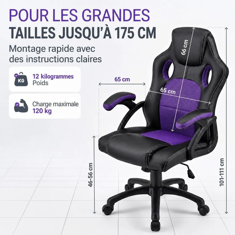 Chaise de bureau Racing Montreal