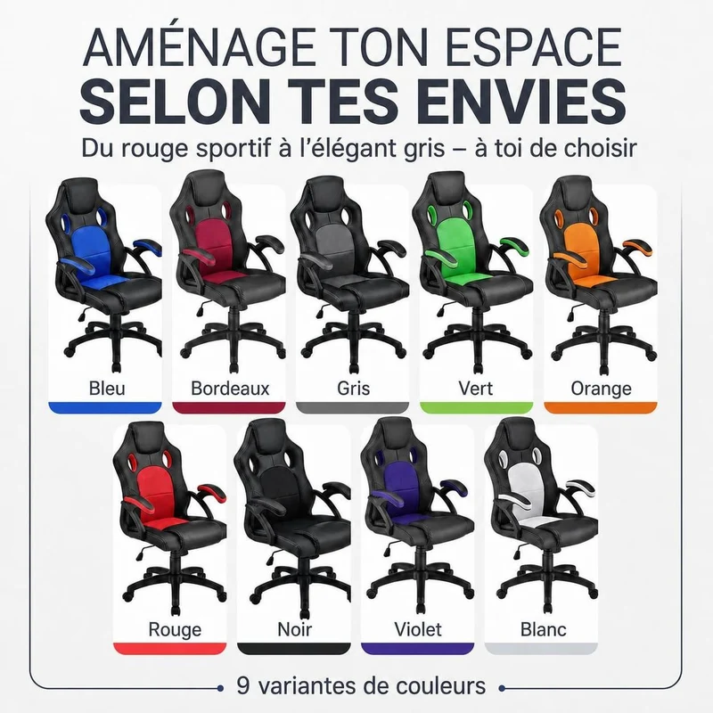 Chaise de bureau Racing Montreal