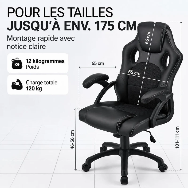 Chaise de bureau Racing Montreal