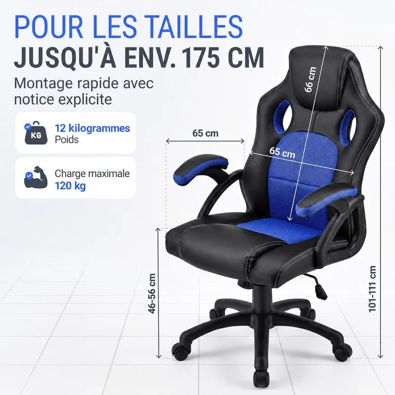 Chaise de bureau Racing Montreal