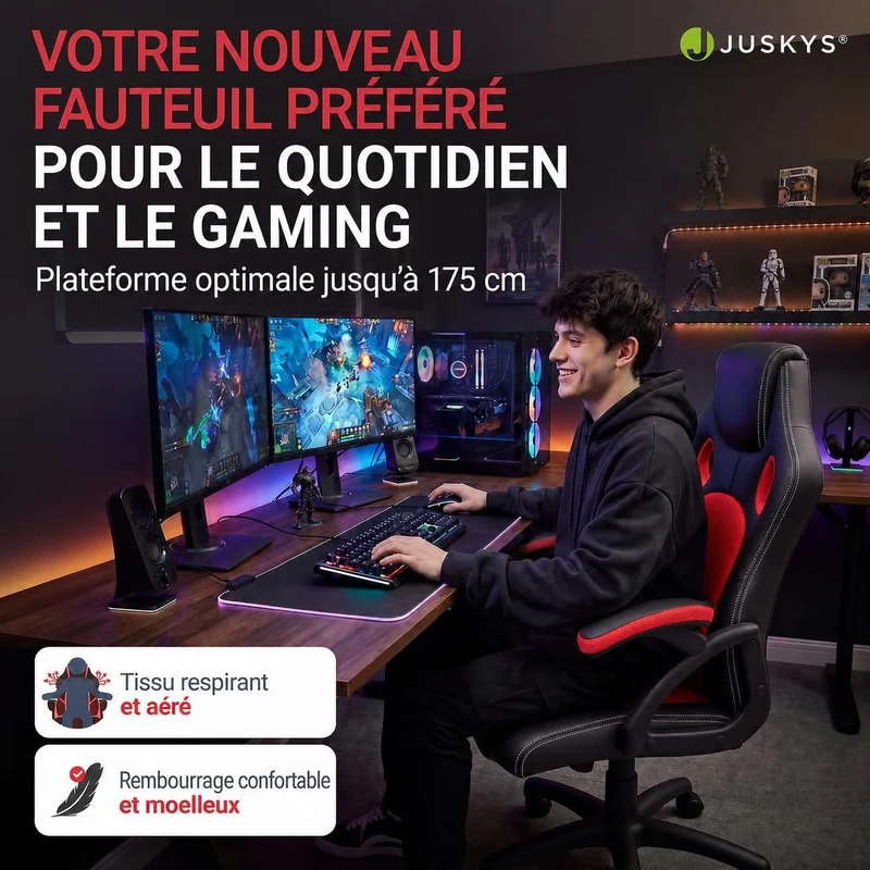 Chaise de bureau Racing Montreal