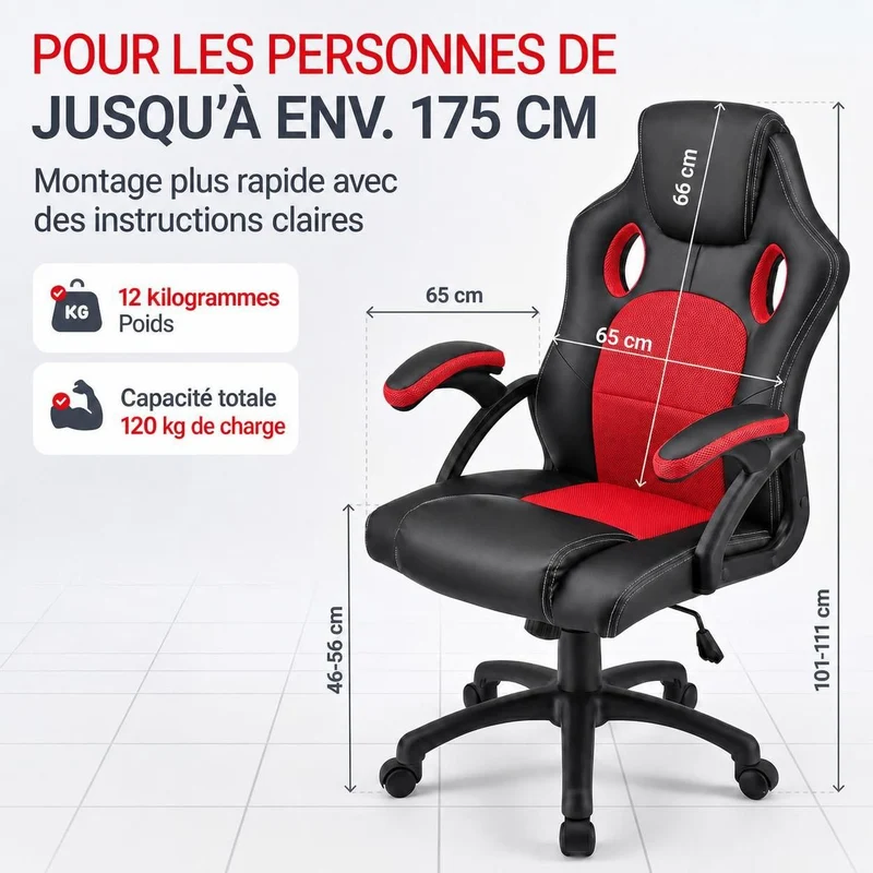 Chaise de bureau Racing Montreal