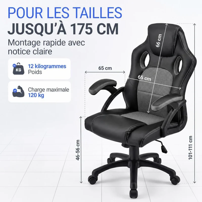 Chaise de bureau Racing Montreal
