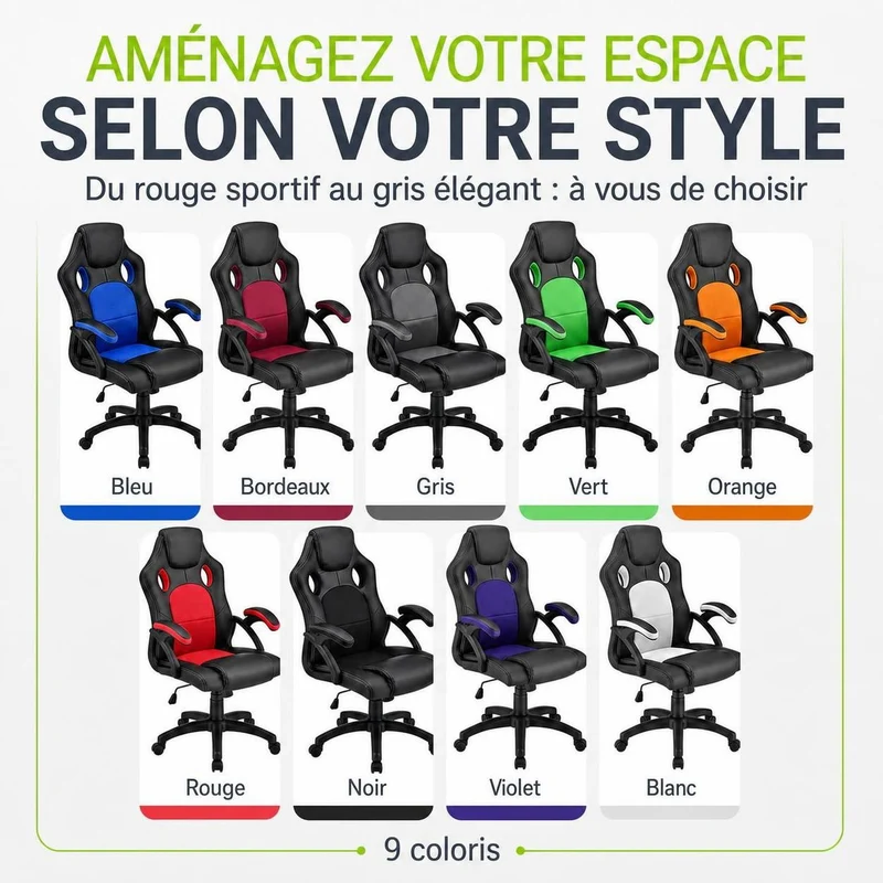 Chaise de bureau Racing Montreal