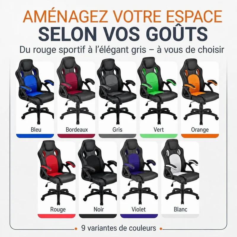 Chaise de bureau Racing Montreal