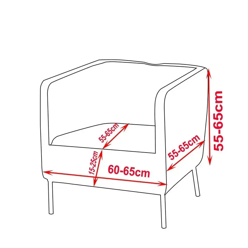 Housse Fauteuil Club Solide LUNOVA