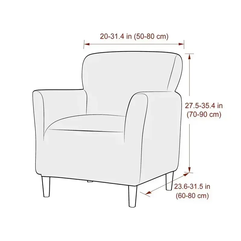Housse Fauteuil Club Extensible ELASTO