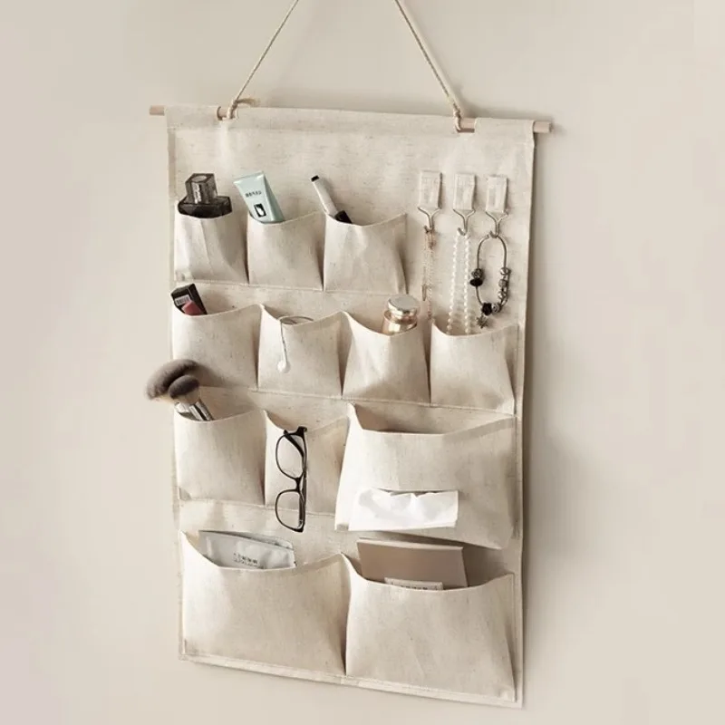 Organisateur mural en tissu multi-poches