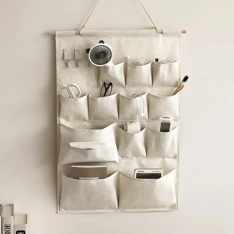 Organisateur mural en tissu multi-poches