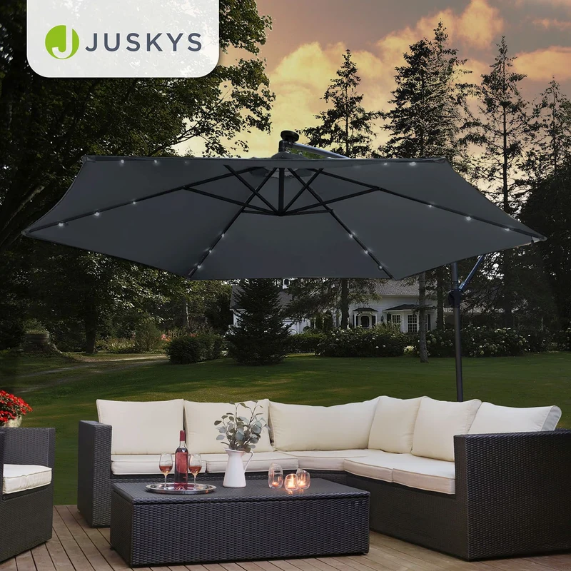 Parasol déporté à LED Brésil