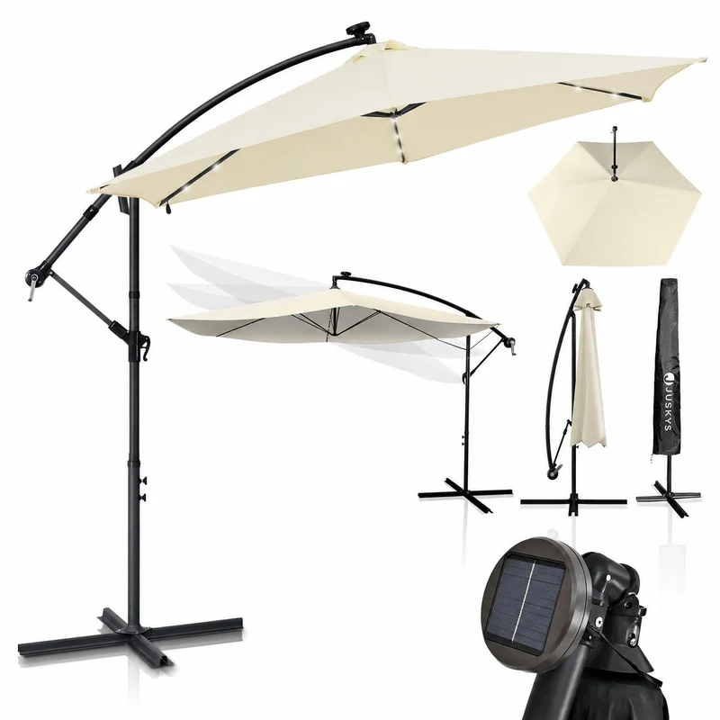 Parasol déporté à LED Brésil