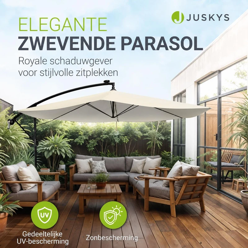 Parasol déporté à LED Brésil