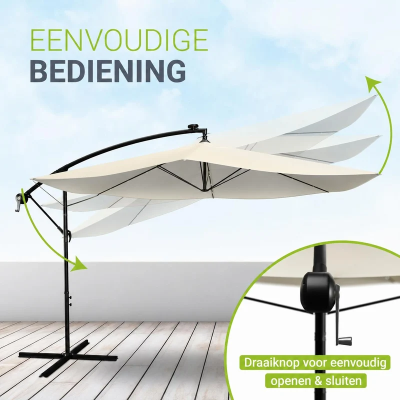 Parasol déporté à LED Brésil