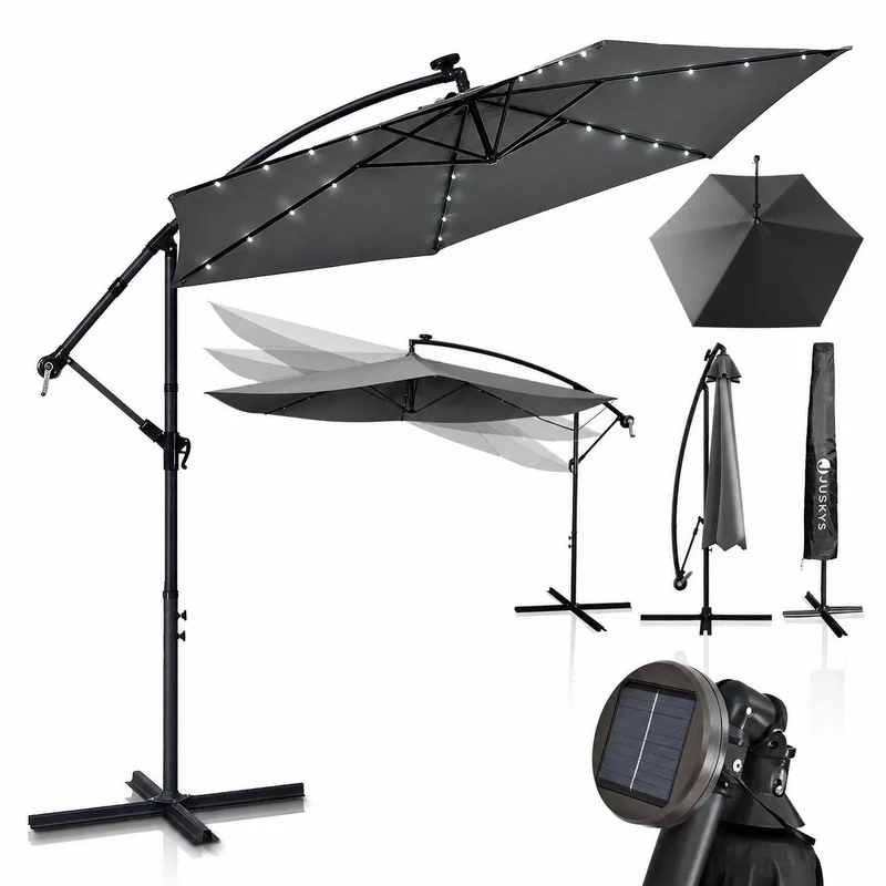 Parasol déporté à LED Brésil