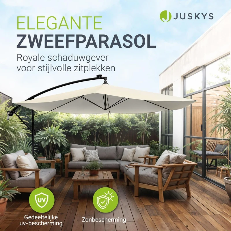 Parasol déporté à LED Brésil