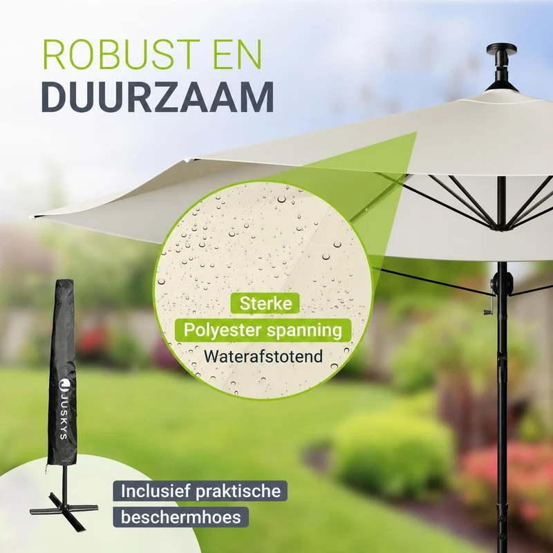 Parasol déporté à LED Brésil