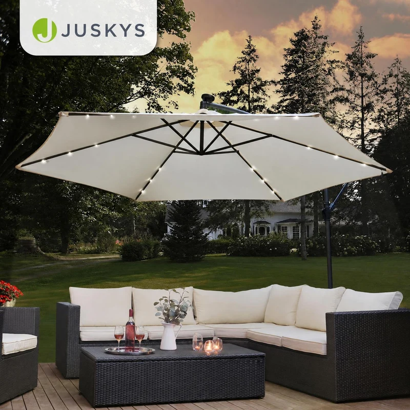 Parasol déporté à LED Brésil