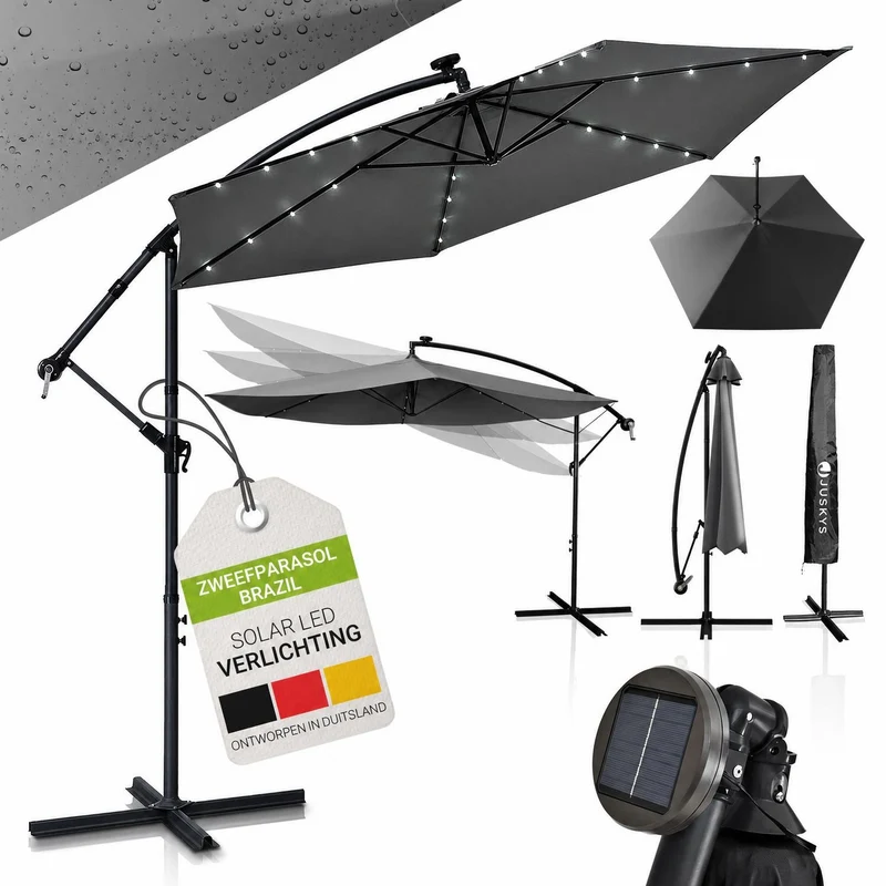 Parasol déporté à LED Brésil