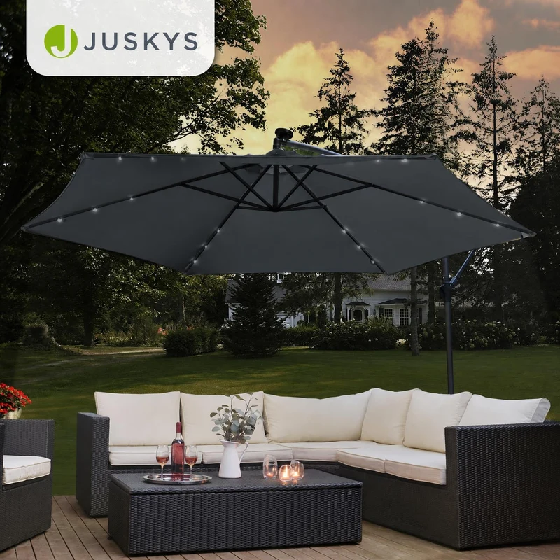 Parasol déporté à LED Brésil