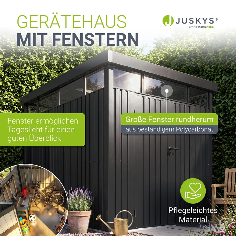 Abri de jardin en métal Lucerne