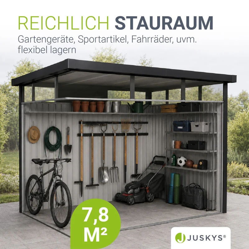 Abri de jardin en métal Lucerne