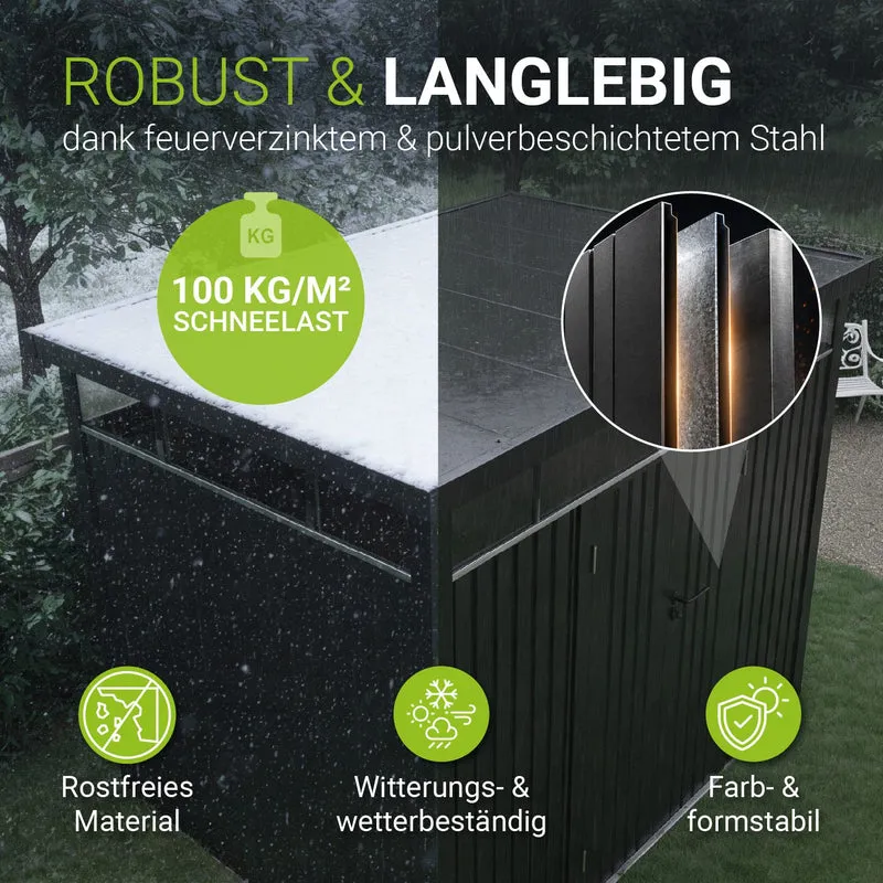 Abri de jardin en métal Lucerne