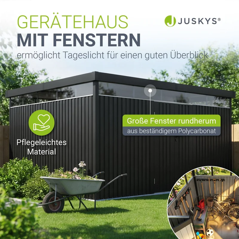 Abri de jardin en métal Lucerne
