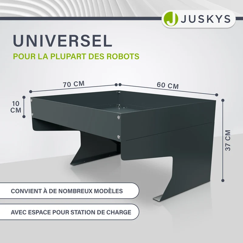 Abri robot tondeuse avec jardinière
