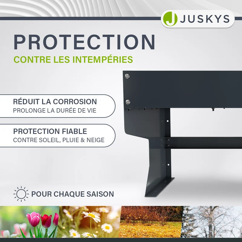 Abri robot tondeuse avec jardinière